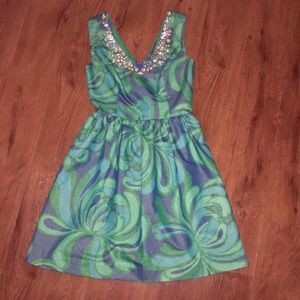 Lilly pulitzer sparkle cocktail pockets 2 nwot dress